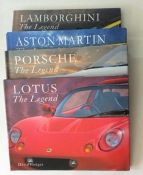 Set of 4 Books: Lamborghini, Lotus, Aston Martin, Porsche