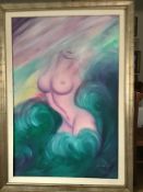“The Naked Lady Surrounded by Waves” by Novella Parigini
