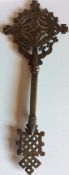 Antique Ethiopian Christian Hand Cross Key