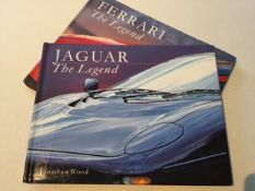 "Jaguar, The Legend" and "Ferrari, The Legend" books