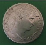A Napoleon I - 5 Franc Coin Dated 1810