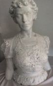 Esmeralda"" Arnold Machin(1911-1999) A Terracotta Bust