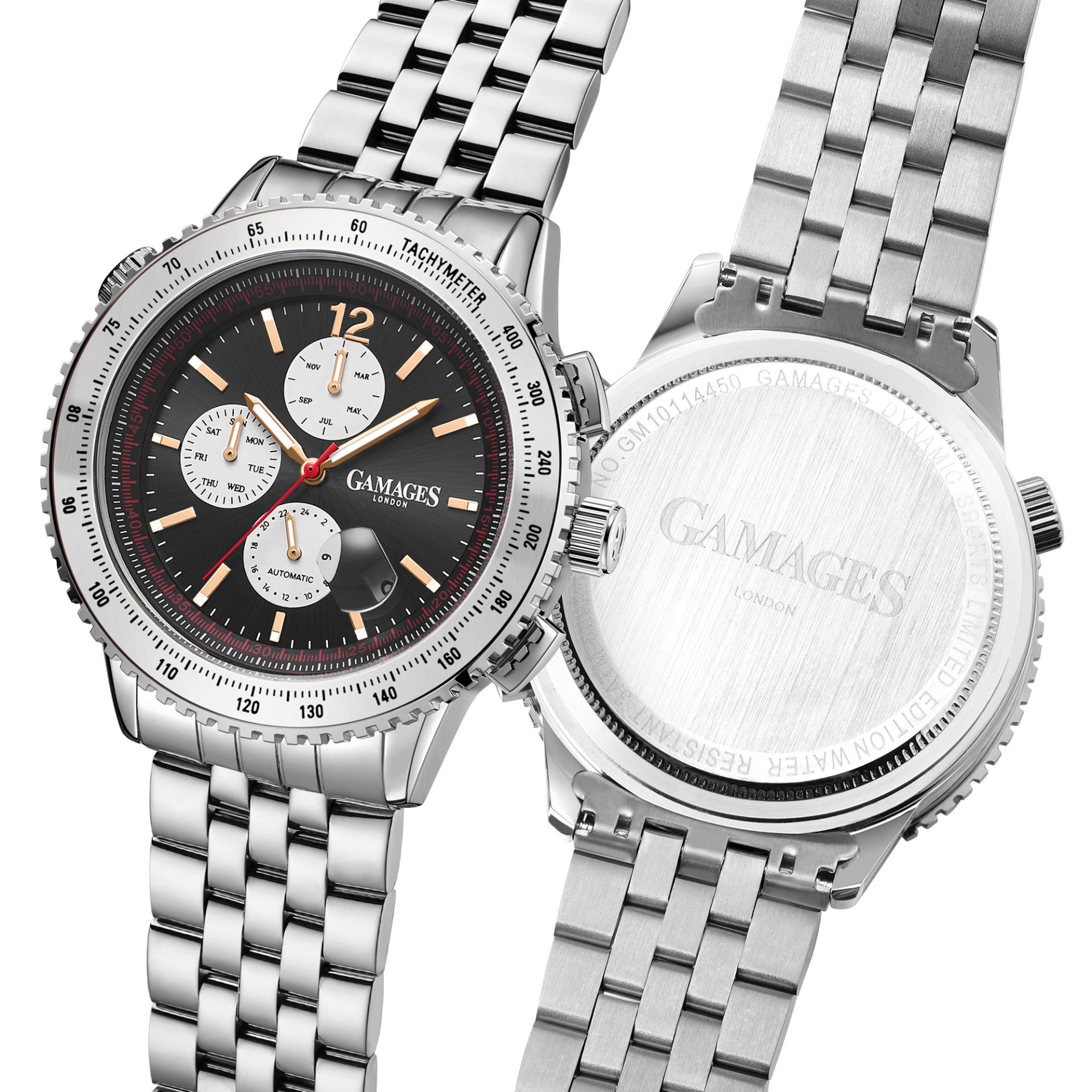 Ltd Edition Hand Assembled Gamages Dynamic Sports Automatic Steel – 5 Year Warranty & Free Delivery - Image 2 of 5