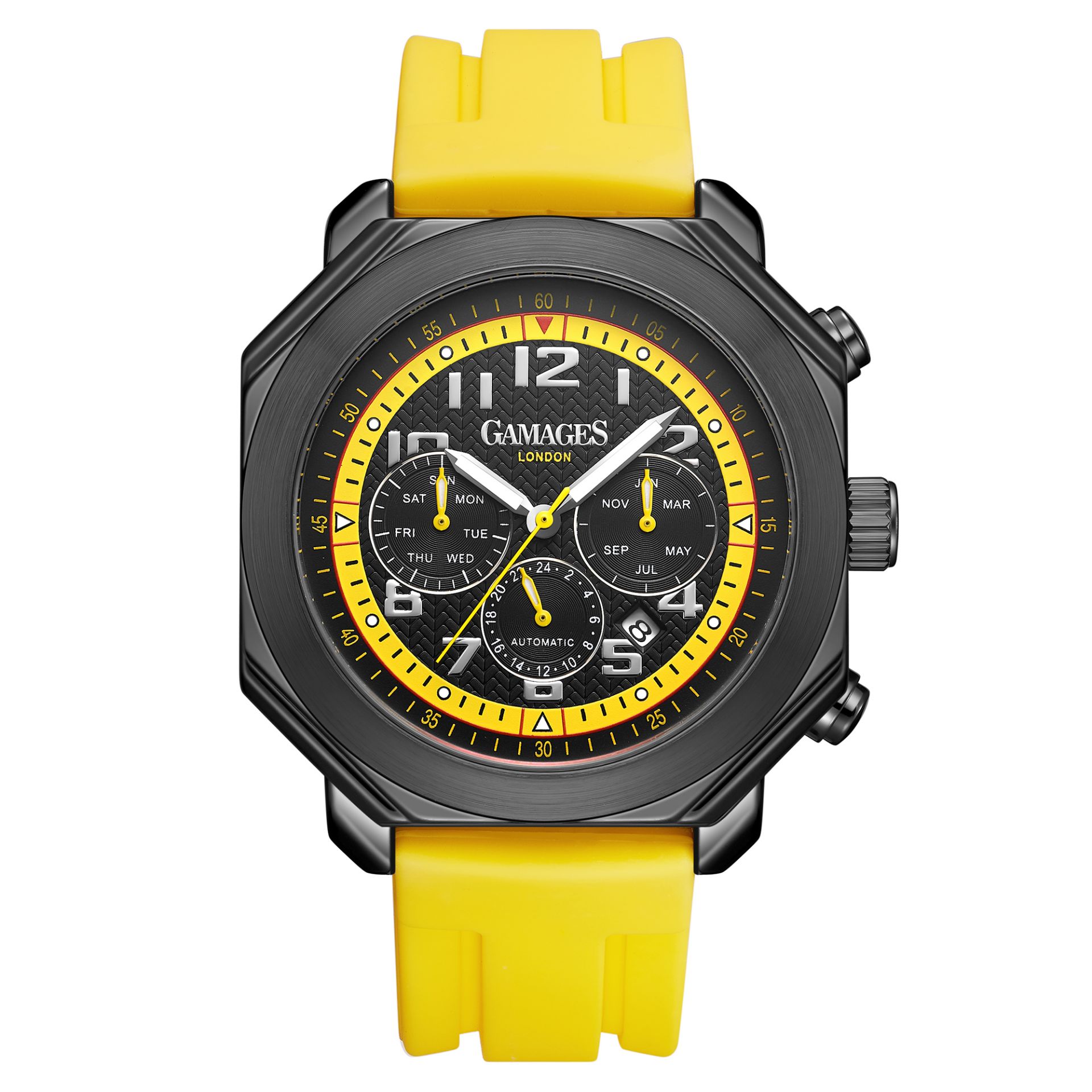 Ltd Edition Hand Assembled Gamages Contemporary Automatic Yellow – 5 Year Warranty & Free Delivery