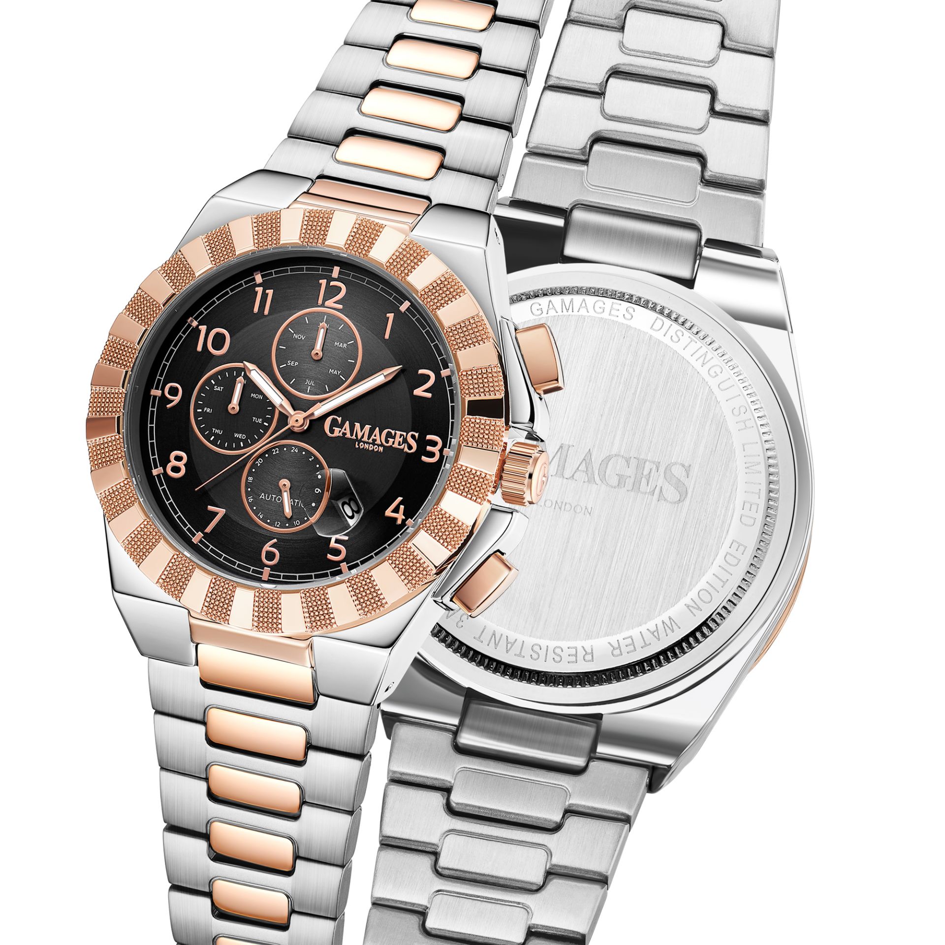 Ltd Ed Hand Assembled Gamages Distinguish Automatic Two Tone – 5 Year Warranty & Free Delivery - Image 2 of 5