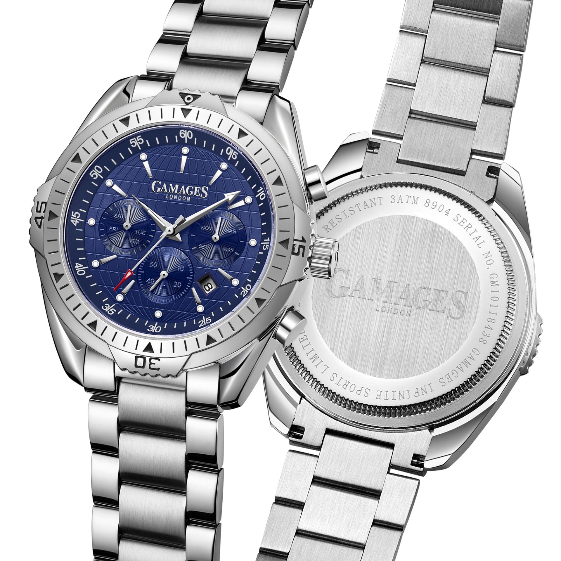 Ltd Edition Hand Assembled Gamages Infinite Sports Automatic Steel – 5 Year Warranty & Free Delivery - Image 4 of 5