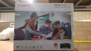 (R15A) Computing. 1 X Canon Pixma TS3350 Black Wireless Print Copy Scan