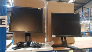 (R1D) Computing. 2 X Dell LCD Monitor (Model P17OSf) With 1 X Charge Cable & 1 X Connection Cable