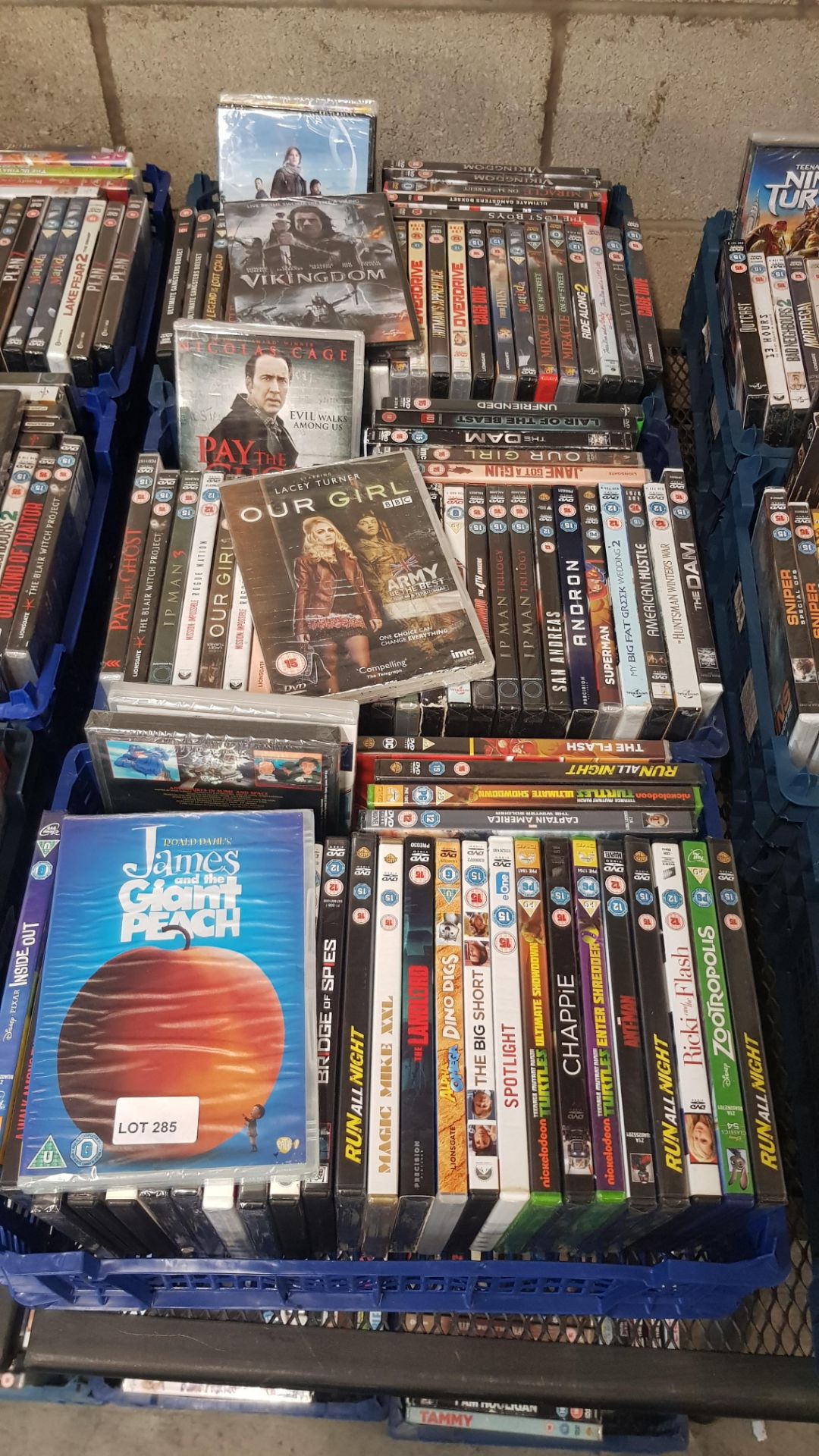 (R14E) Approx. 96 X Mixed DVD’s (All New / Sealed). To Include Vikingdom, Ultimate Gangsters Box S