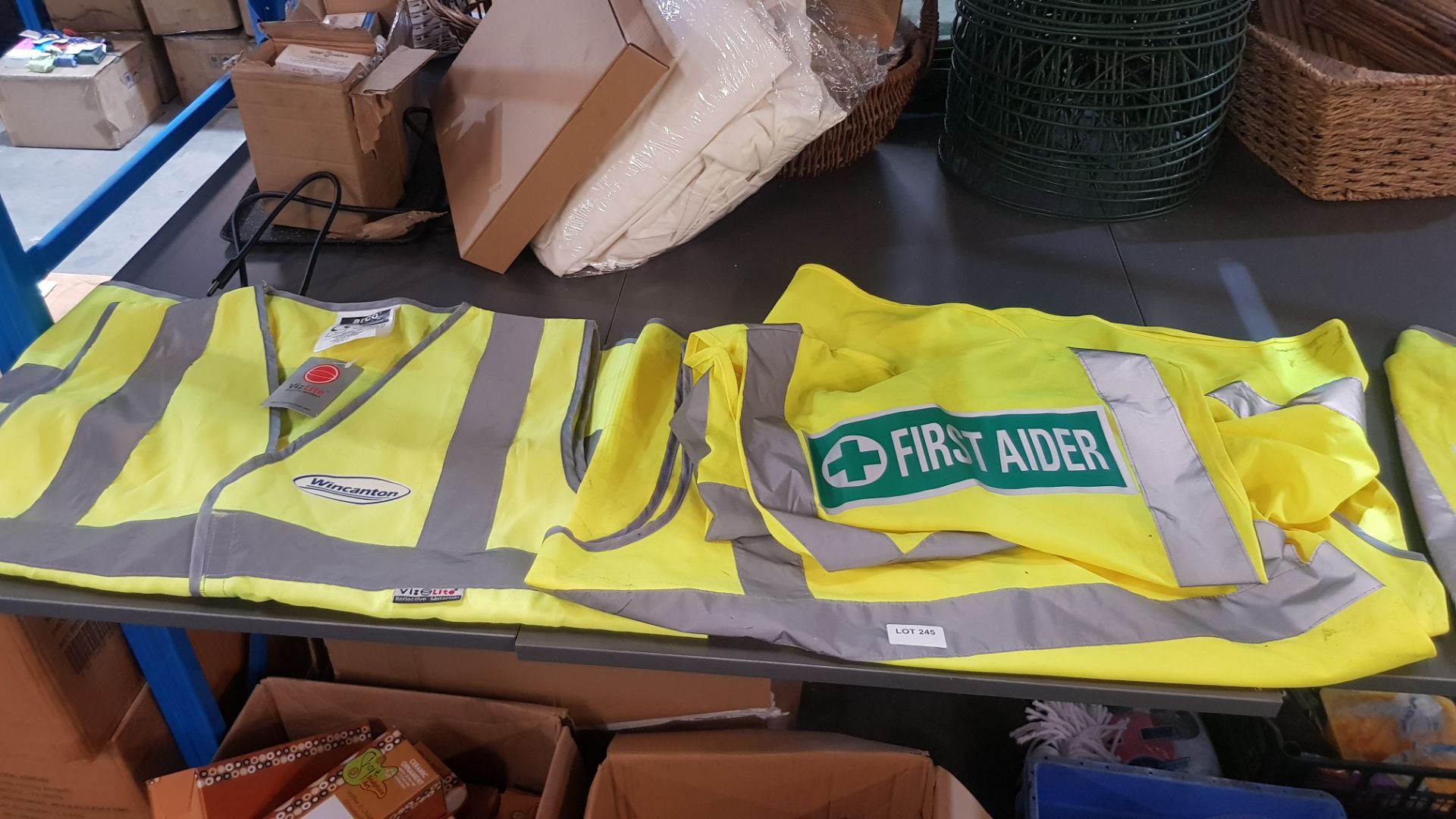 (R1F) 4 X Arco Viz Lite First Aider Hi Vis Vest (New)