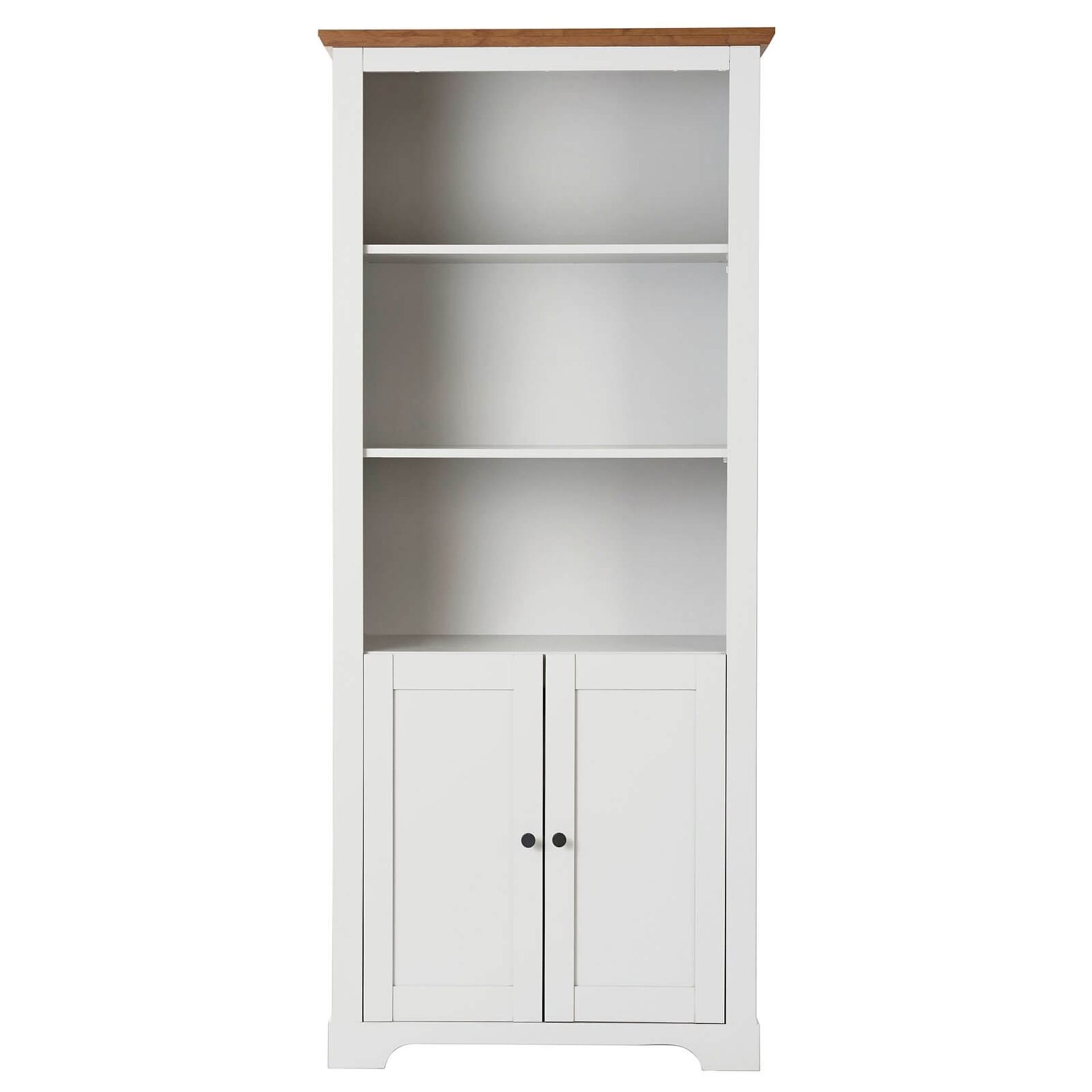 (R3J) 1 X Diva Bookcase Ivory (H180 x W79 x D39cm)