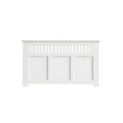 (R3G) 1 X Winther Brown Wilton Radiator Cabinet Smooth White Finish.