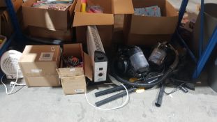 (R1I) Contents Of Floor. Mixed Lot To Include 1 X Fine Elements Upright Fan Heater 1800-2000W (New)