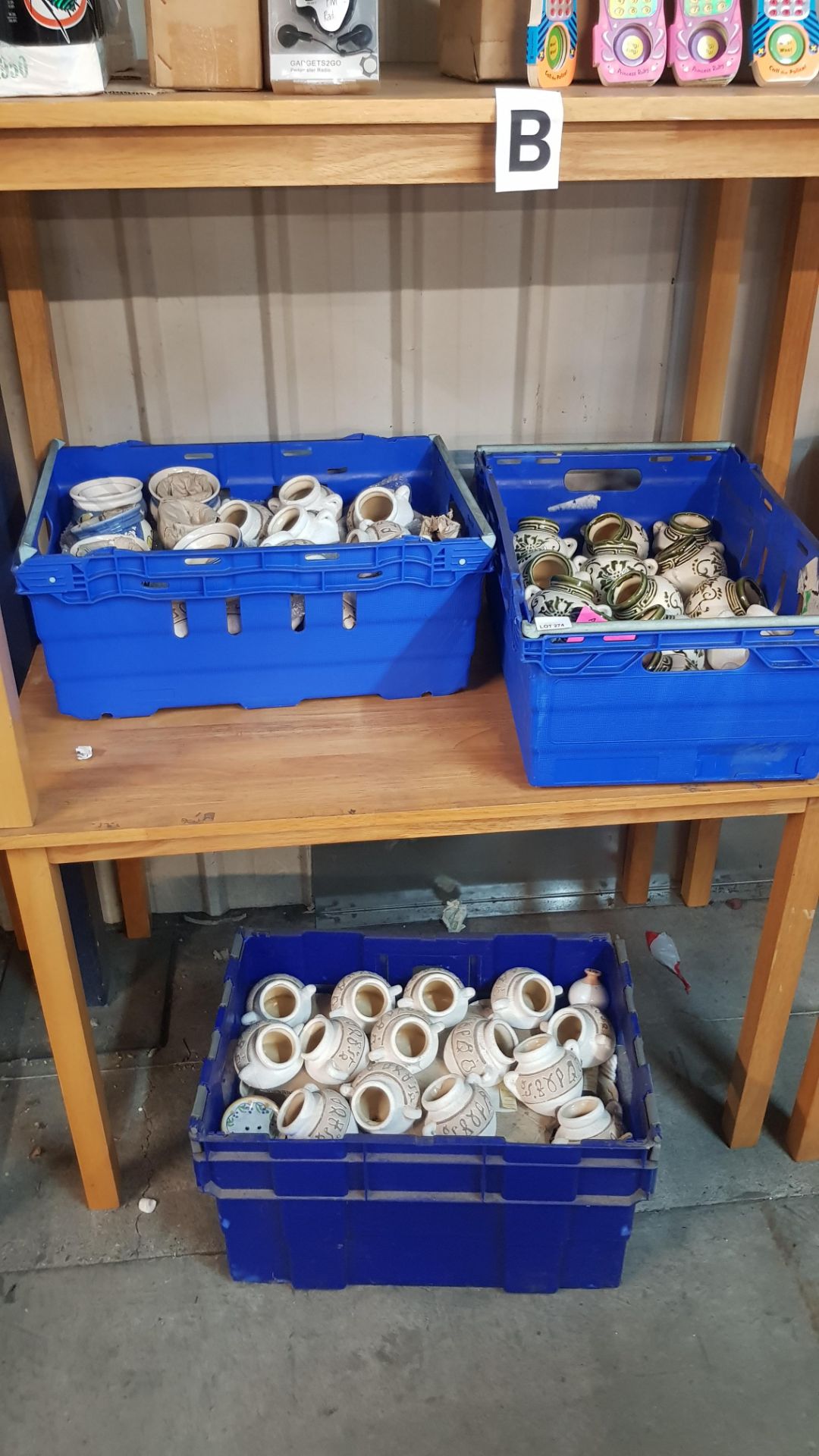 (R14B) Household / Garden. Contents Of 3 Containers. Approx. 60 X Dual Decorative Pots & Approx. 30