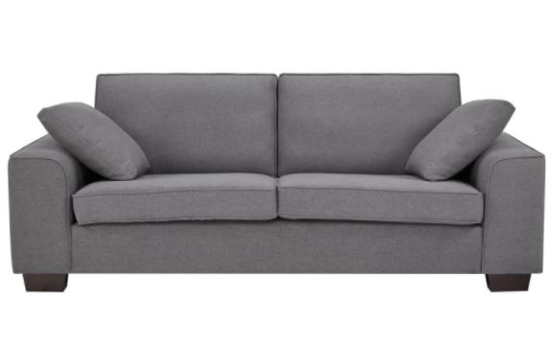 1 X Lola Sofa Charcoal. Wooden Frame With Solid Beechwood Legs. 100% Polyester Fabric Cover (H80xW2 - Image 3 of 6