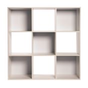 (R7K) 2 X Clever Cube Compact 3x3 Cube Storage Unit. White Matt Finish (H910 x W910 x D295mm)