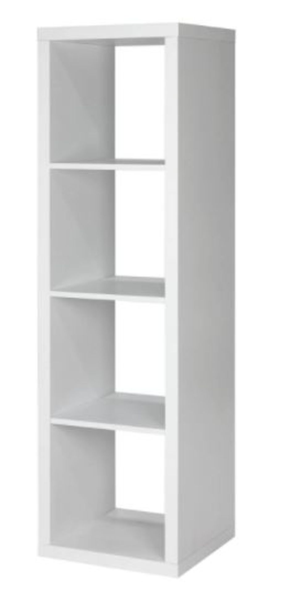 (R10K) Clever Cube 1 X 4 Cube Storage Unit White Matt Finish. (H1460 x W410 x D390mm) - Image 2 of 5