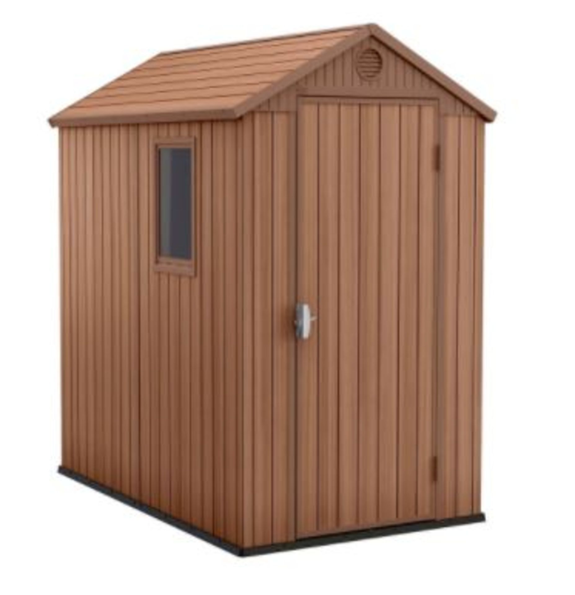 Garden. 1 X Keter Darwin 4x6 Shed. (H205xW125.8xD184.5cm) RRP £320