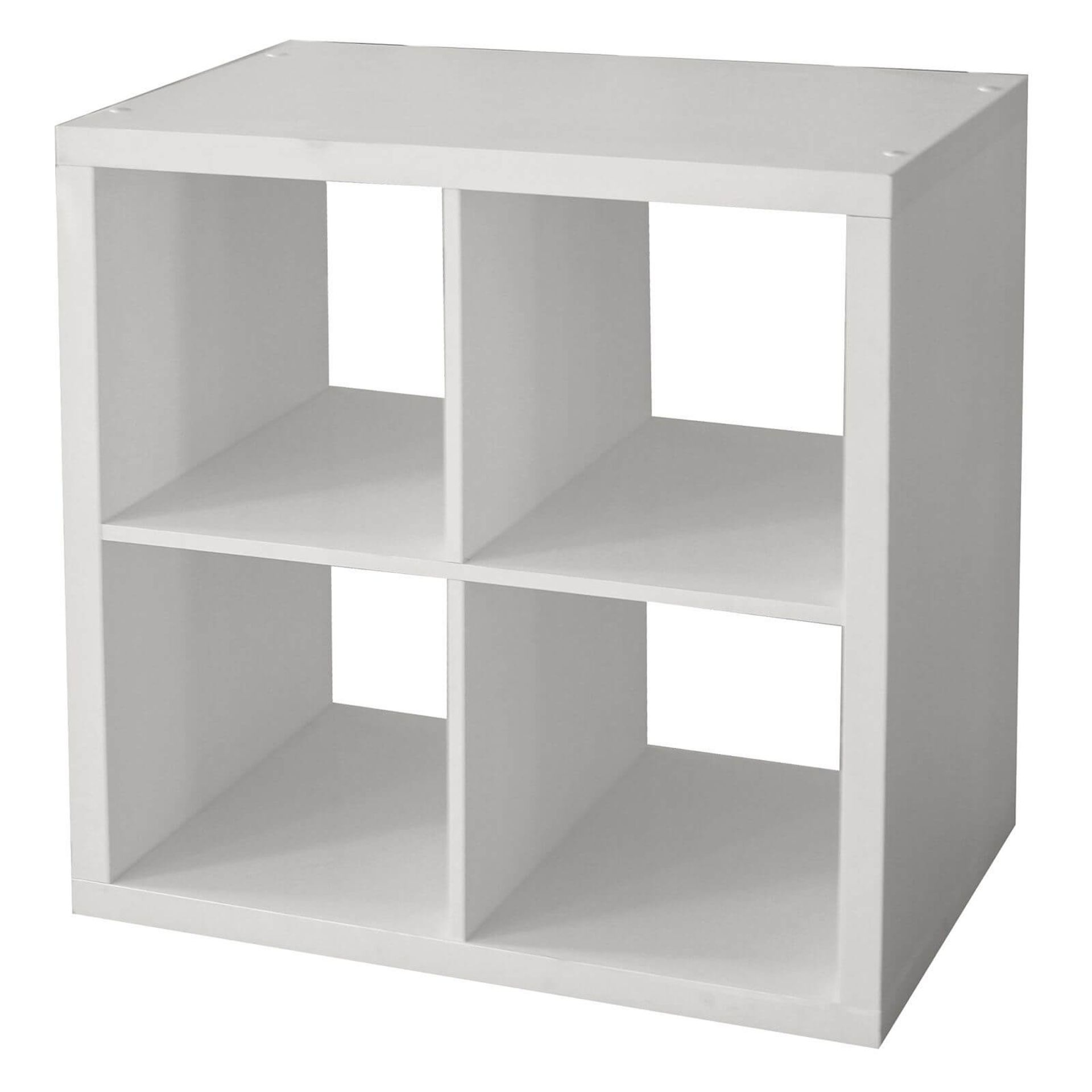 (R7J) 1 X Living Elements Clever Cube 2x2 Cube Storage Unit Oak Finish (H760mmxW760mmxD390mm) - Image 3 of 4