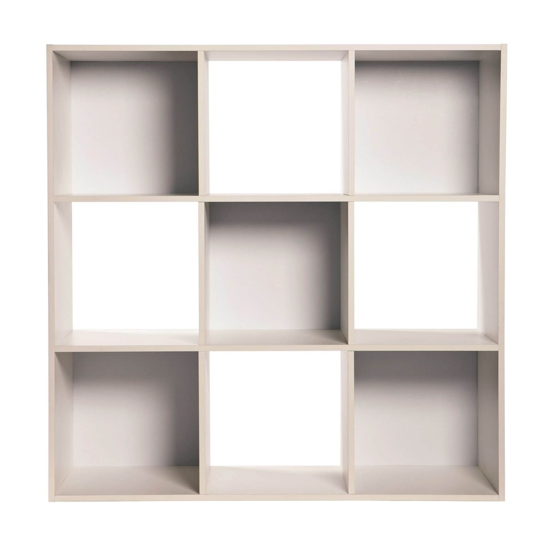 (R7K) 1 X Clever Cube Compact 3x3 Cube Storage Unit. White Matt Finish (H910 x W910 x D295mm)