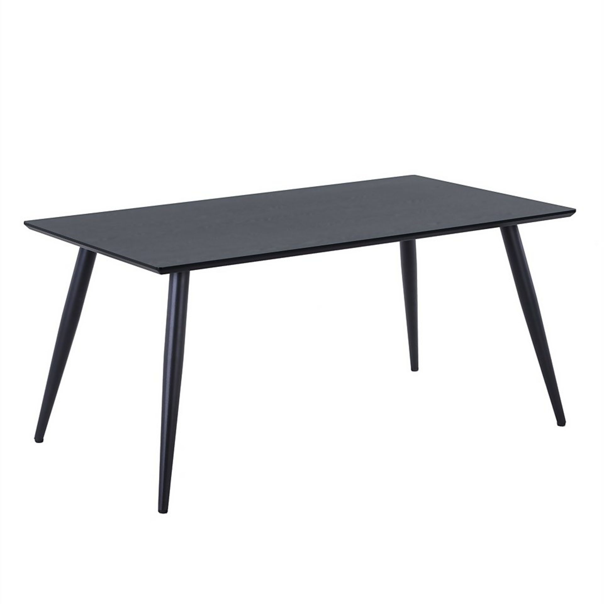 (R7D) 2 X Illona Dining Table (Box 1 Of 2 – Contains Table Top Panel) ). Ash Veneer Table Top. Blac - Image 2 of 5