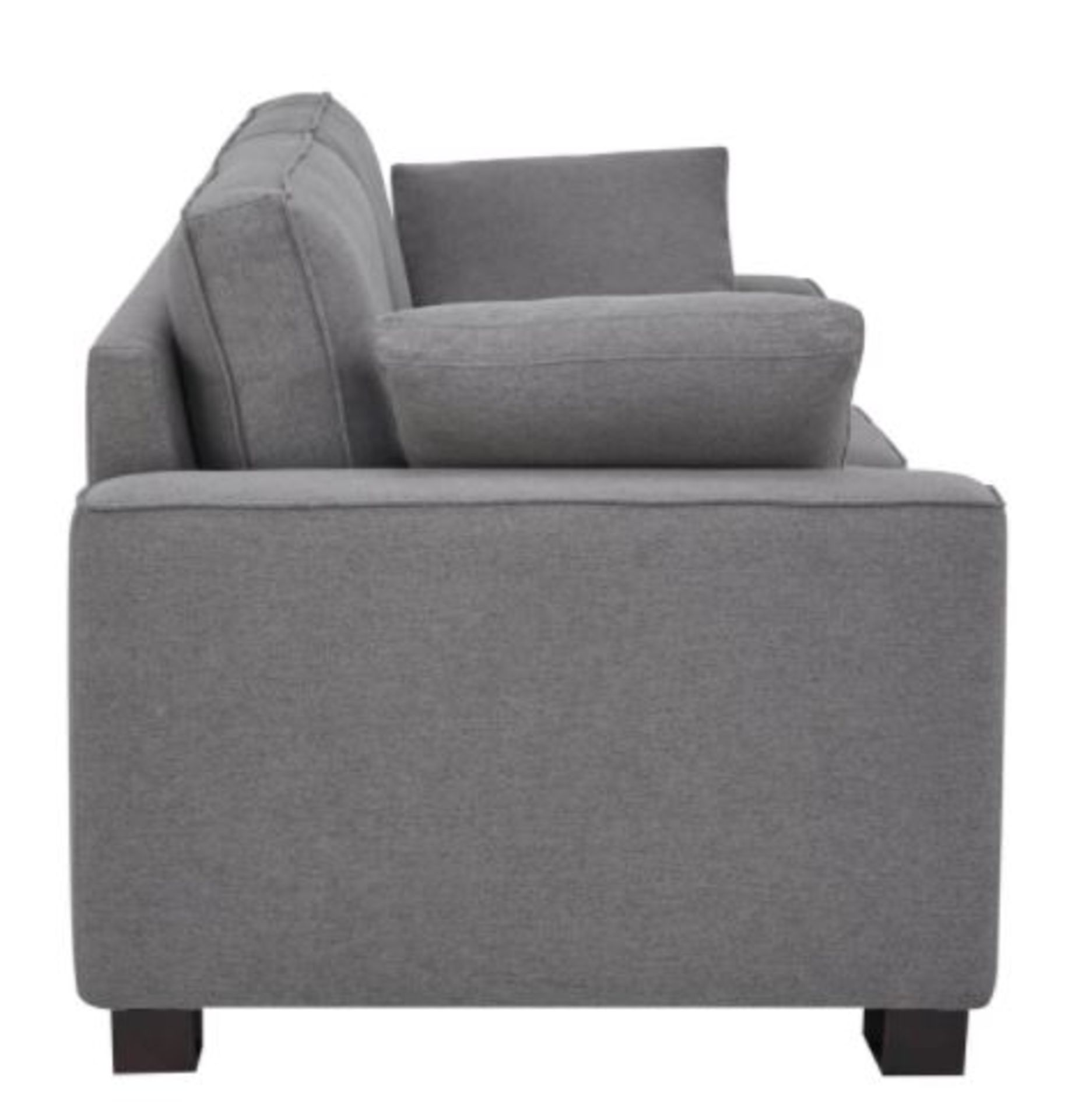 1 X Lola Sofa Charcoal. Wooden Frame With Solid Beechwood Legs. 100% Polyester Fabric Cover (H80xW2 - Image 4 of 6