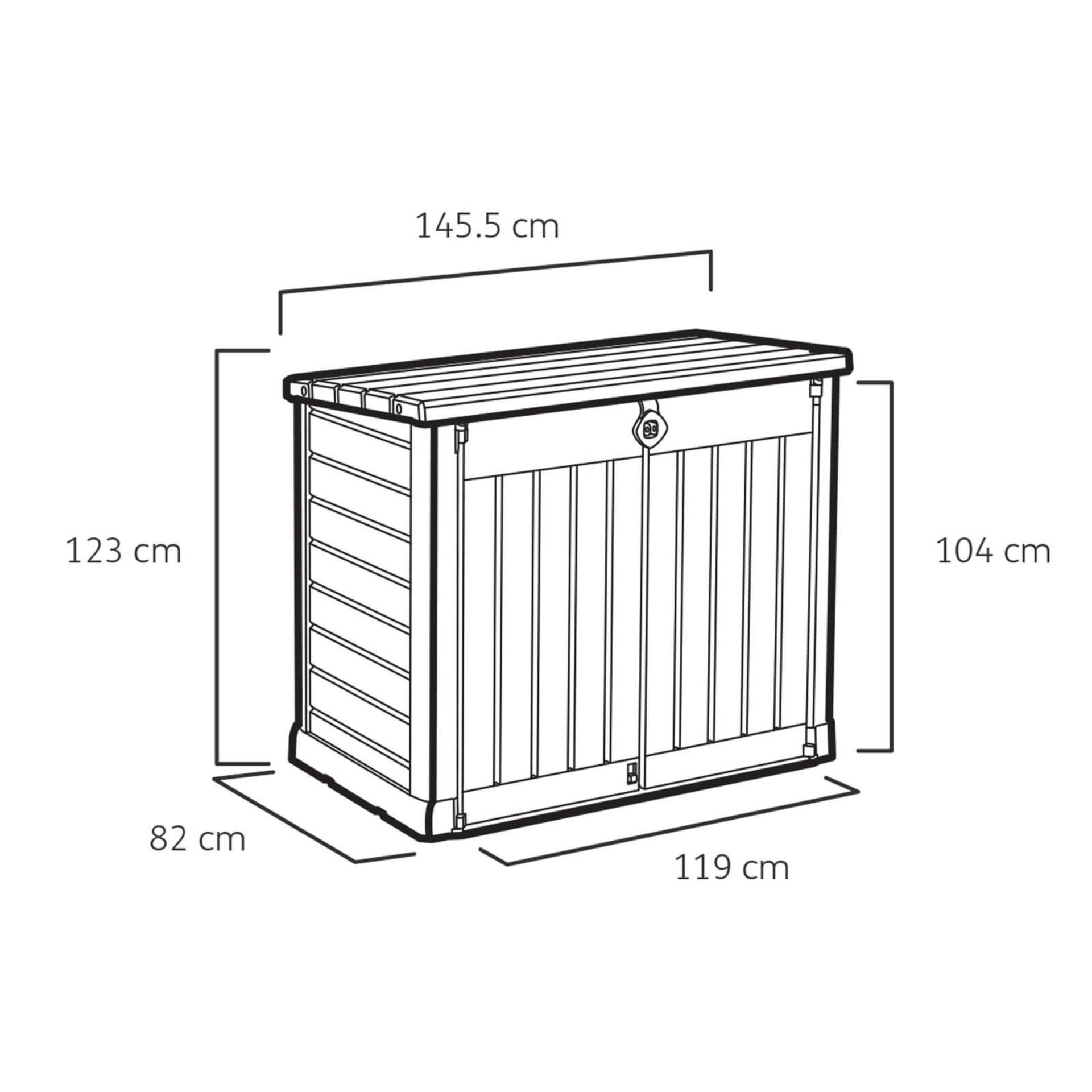 (R7G) 1 X Keter Store It Out Ace (145.5 X 82 X 123cm) RRP £145 - Image 3 of 6