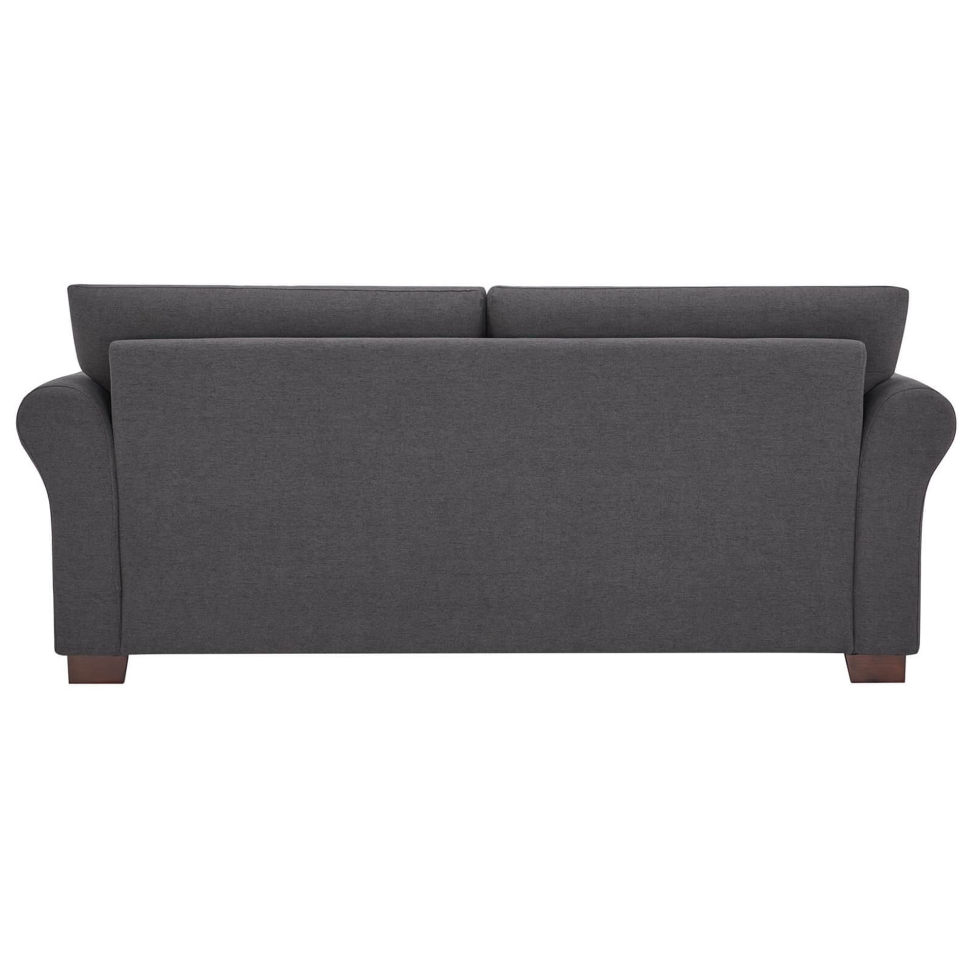 (R7P) 1 X Hayley Sofa Charcoal 3 Seater Sofa, Wooden Frame With Solid Beechwood Legs. 100% Polyest - Image 5 of 6