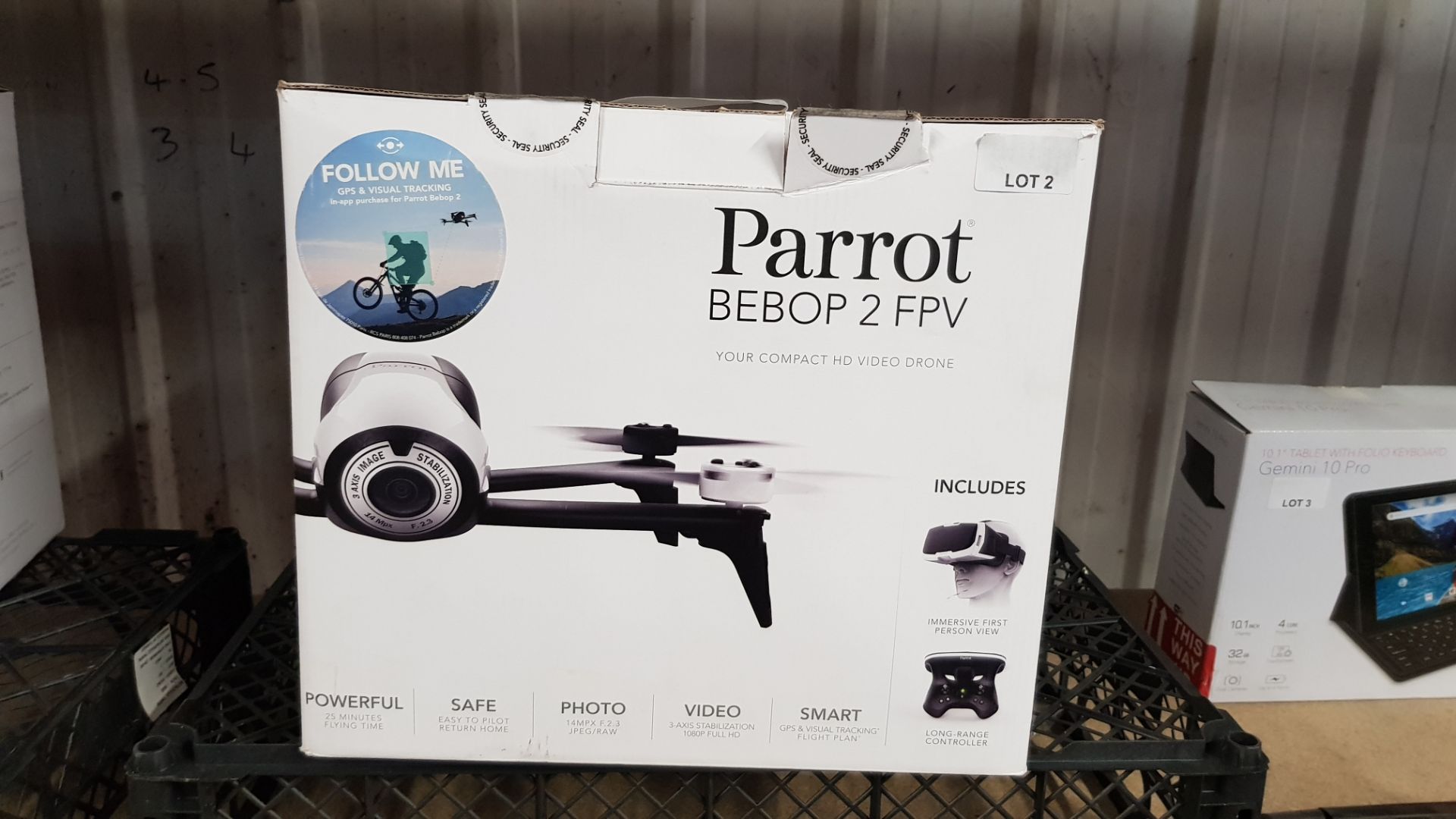 (R13B) 1 X PARROT BEBOP 2 FPV Drone With Virtual Headset (RRP £500) - Image 6 of 9