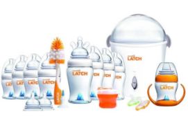 (R5G) Baby. 5 Items. 1 X Munchkin Natural Latch Ultimate Starter Set, 1 X Harmony Real Potty, (New)