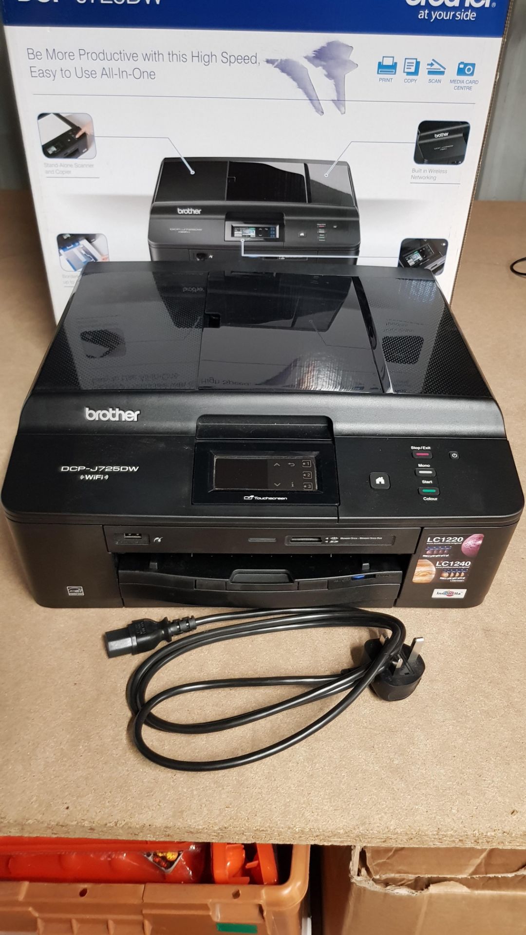 (R13C) 1 X Brother DCP-J725DW All In One Printer. Built In Wi-Fi, Stand Alone Scanner & Copier, Bord - Image 4 of 6