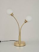 (R10B) Lighting. 1 X Gold And White Orb Floor Lamp (May Contain Undelivered / Wrong Item Return St