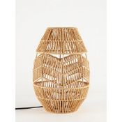 (R10C) Lighting. 3 Items. 2 X Rattan Pot Lamp & 1 X Back Rattan Lamp (May Contain Undelivered / W