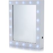 (R10D) Lighting. Beauty / Deco. 5 Items. 4 X Beauty Mirror Light & 1 X Real Wax 3 Silver Ombre LED