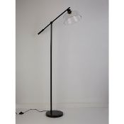 (R6A) Lighting. 1 X Glass Dome Floor Lamp (May Contain Undelivered / Wrong Item Return Sticker)