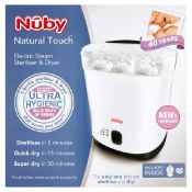 (R6H). Baby. 2 Items. 1 X Nuby Electric Steam Steriliser & Dryer & 1 X Nuby Natural Touch Electric S