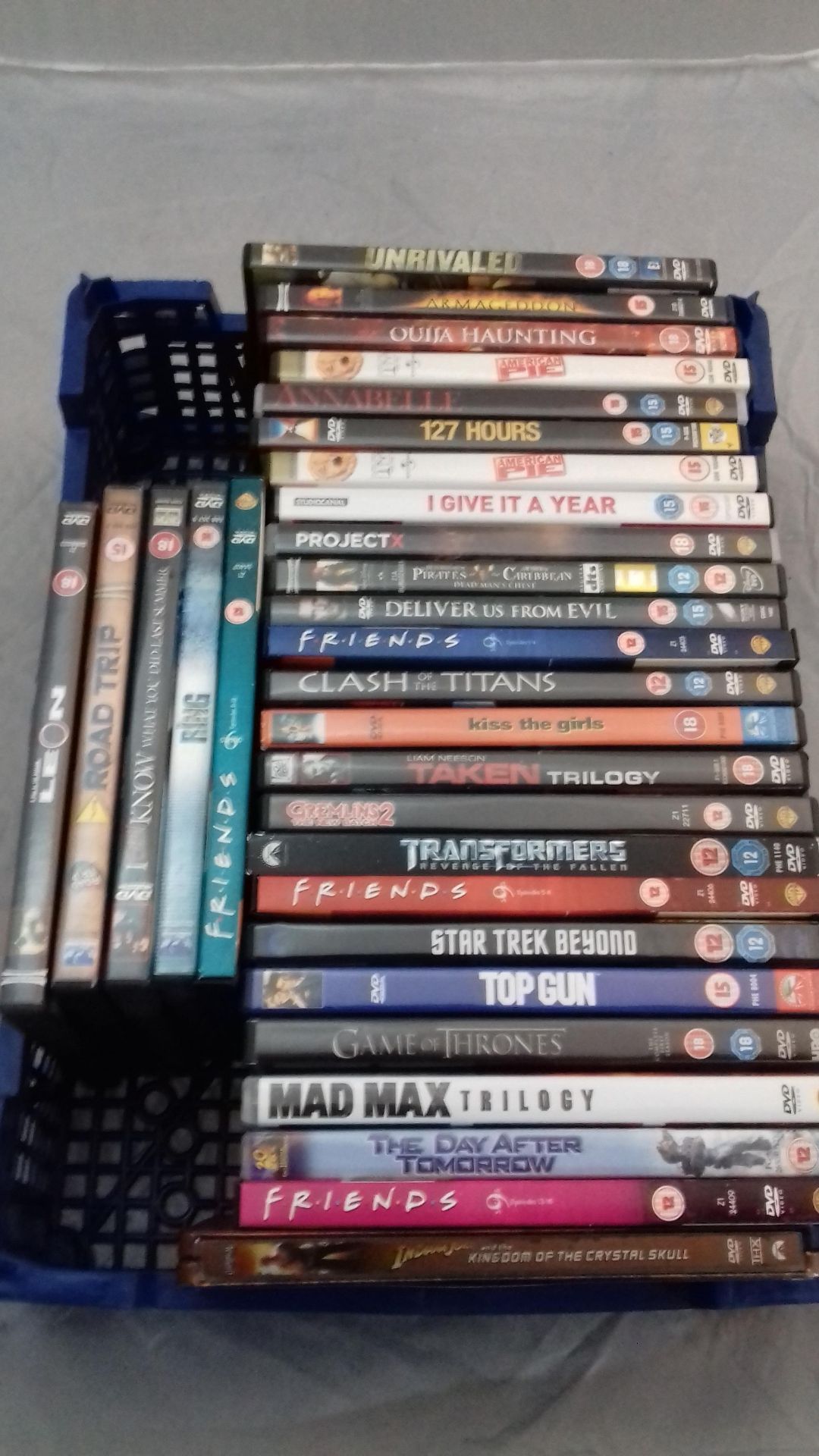 Approx 30 Dvd’s To Include Leon, Road Trip, I Still Know, The Ring, Friends.