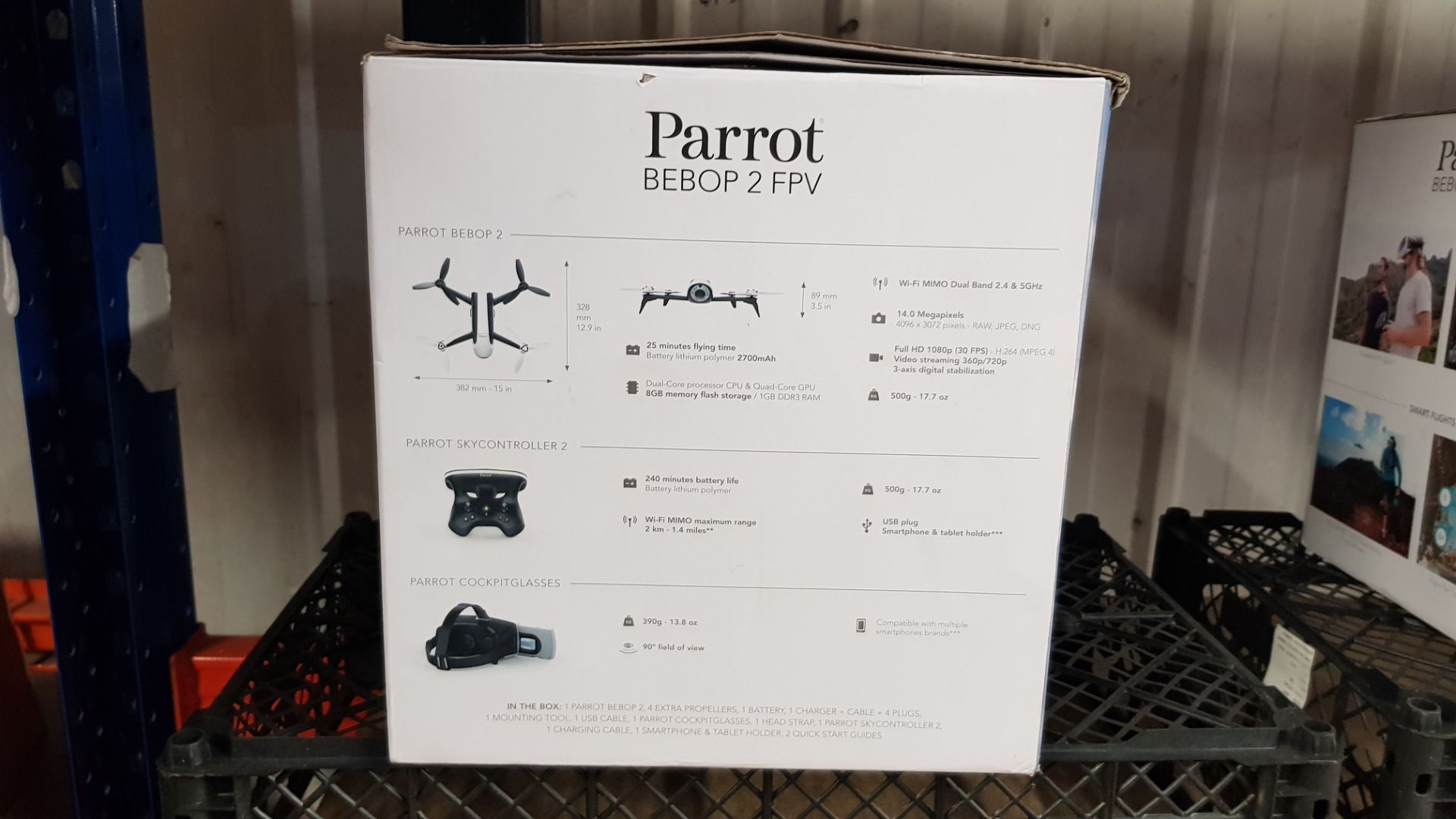 (R13B) 1 X PARROT BEBOP 2 FPV Drone (RRP £350) - Image 6 of 8