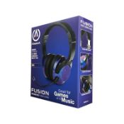 (R9C) Gaming. 5 X Power A Fusion Wired Headset Sapphire Blue