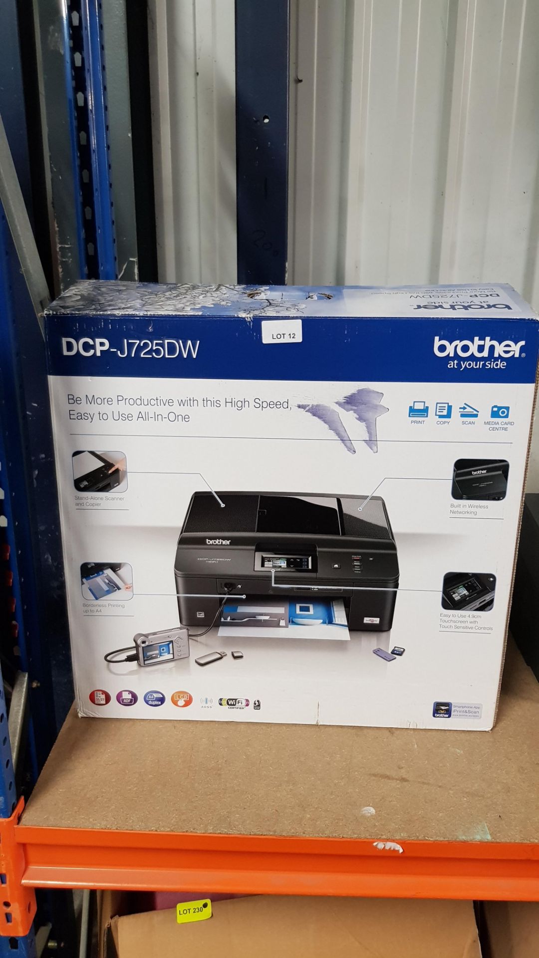 (R13C) 1 X Brother DCP-J725DW All In One Printer. Built In Wi-Fi, Stand Alone Scanner & Copier, Bord - Image 2 of 6