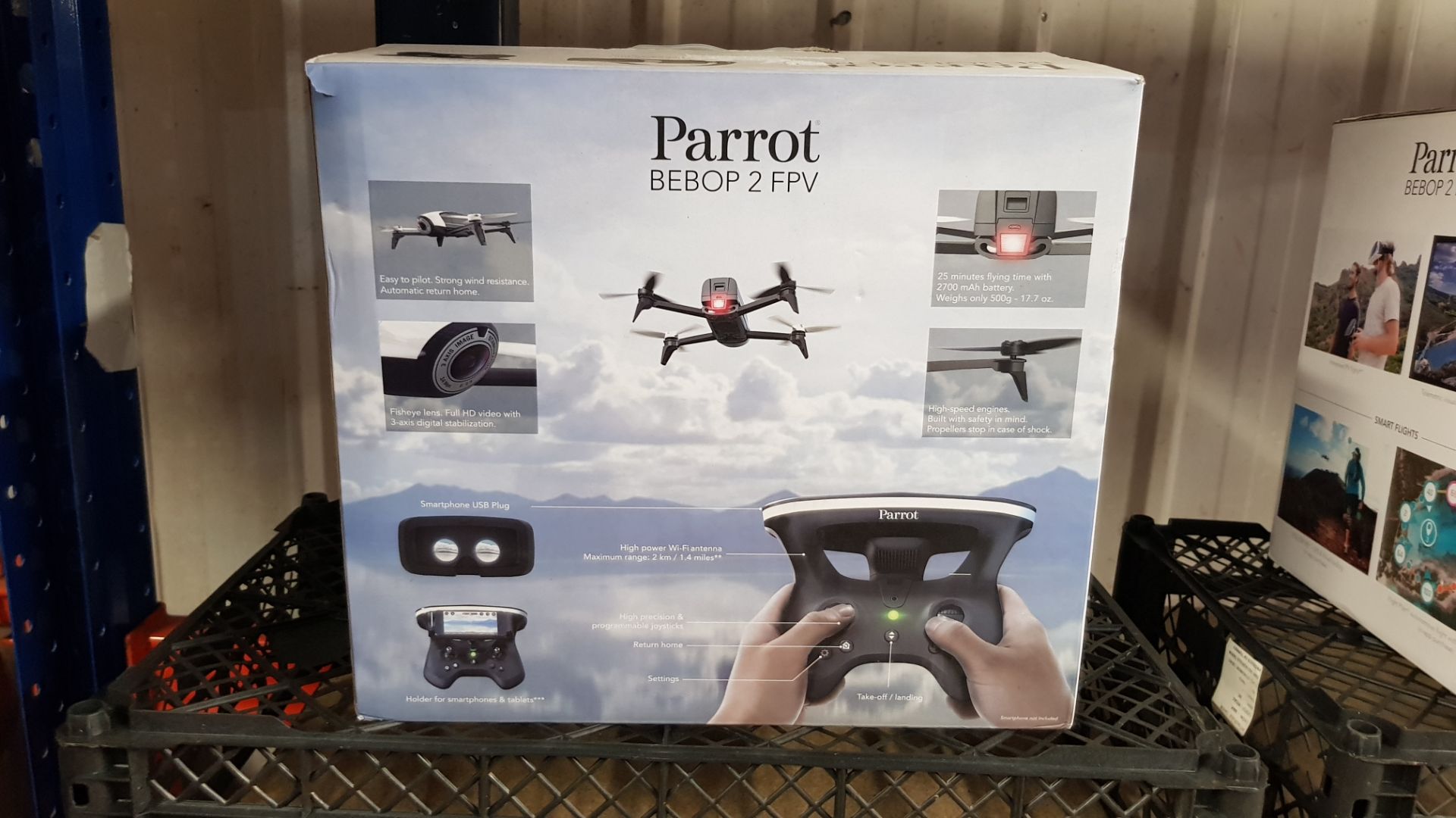 (R13B) 1 X PARROT BEBOP 2 FPV Drone (RRP £350) - Image 7 of 8