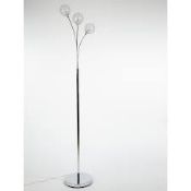 (R10C) Lighting. 2 Items. 1 X 3 Allium Floor Lamp & 1 X Jewelled Lamp (May Contain Undelivered / Wr