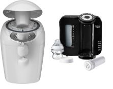 (R9D) Baby. 2 Items. 1 X Tommee Tippee Advanced Nappy Disposal System & 1 X Tommee Tippee Closer To