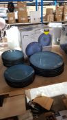 (R5D) Household. 18 X Stoneware Reactive Glaze Dinner Set