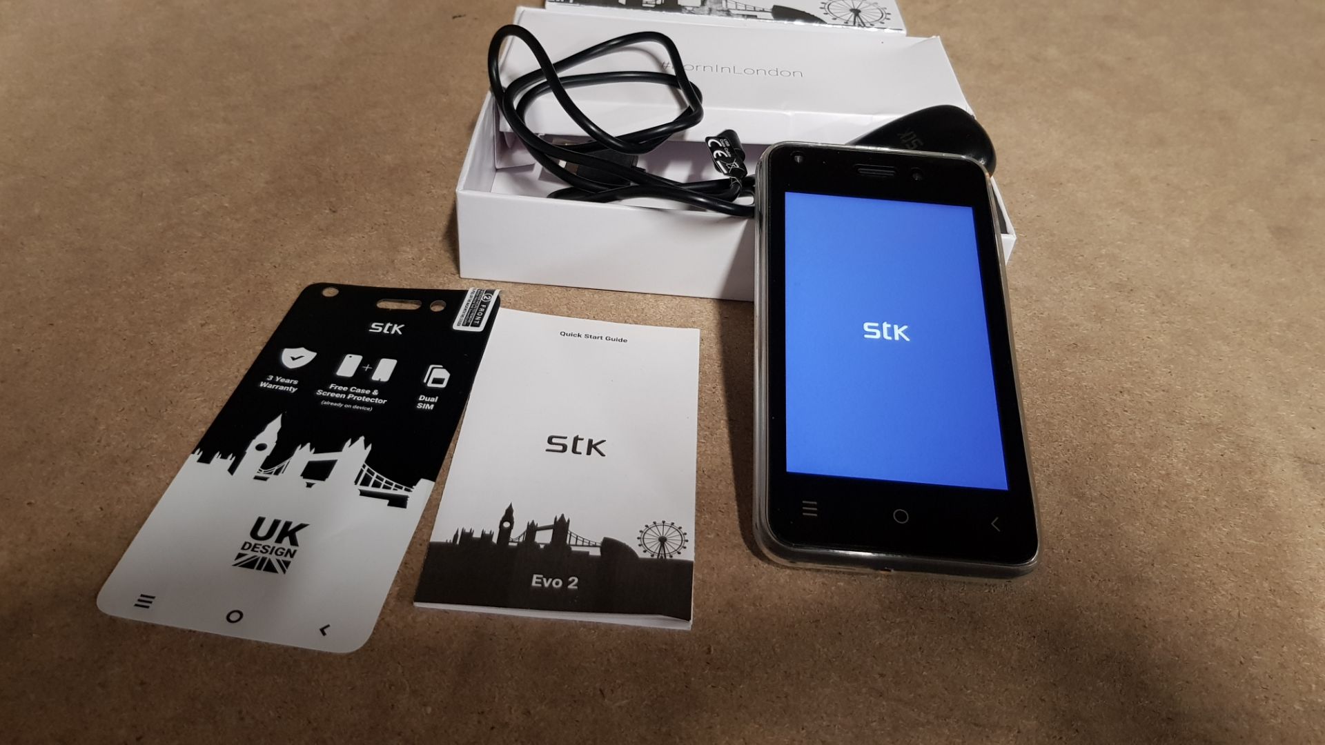 (R13B) 1 X STK Evo 2 Smartphone. 4” Screen WVGA, 5MP Rear Camera / Flash. 2MO Front Camera / Flash. - Image 5 of 6