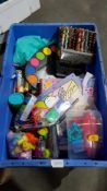 (R5G) Stationary / Art. Contents Of 2 Boxes. To Include A Quantity Of Mixed Pens, Markers, Crayons