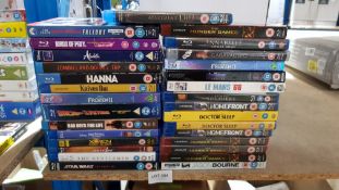 (R9E) Approx 31 X Mixed Blu Rays. To Include Back To The Future 30th Anniversary Trilogy, The Hunge
