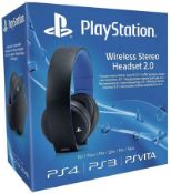 (R9C) Gaming. 1 X Playstation Wireless Stereo Headset 2.0 (New / Sealed) RRP £110