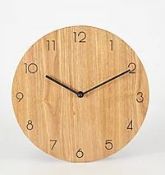 (R6F) Clock. 3 X Metal Wall Clock & 2 X Wooden Wall Clock (New)