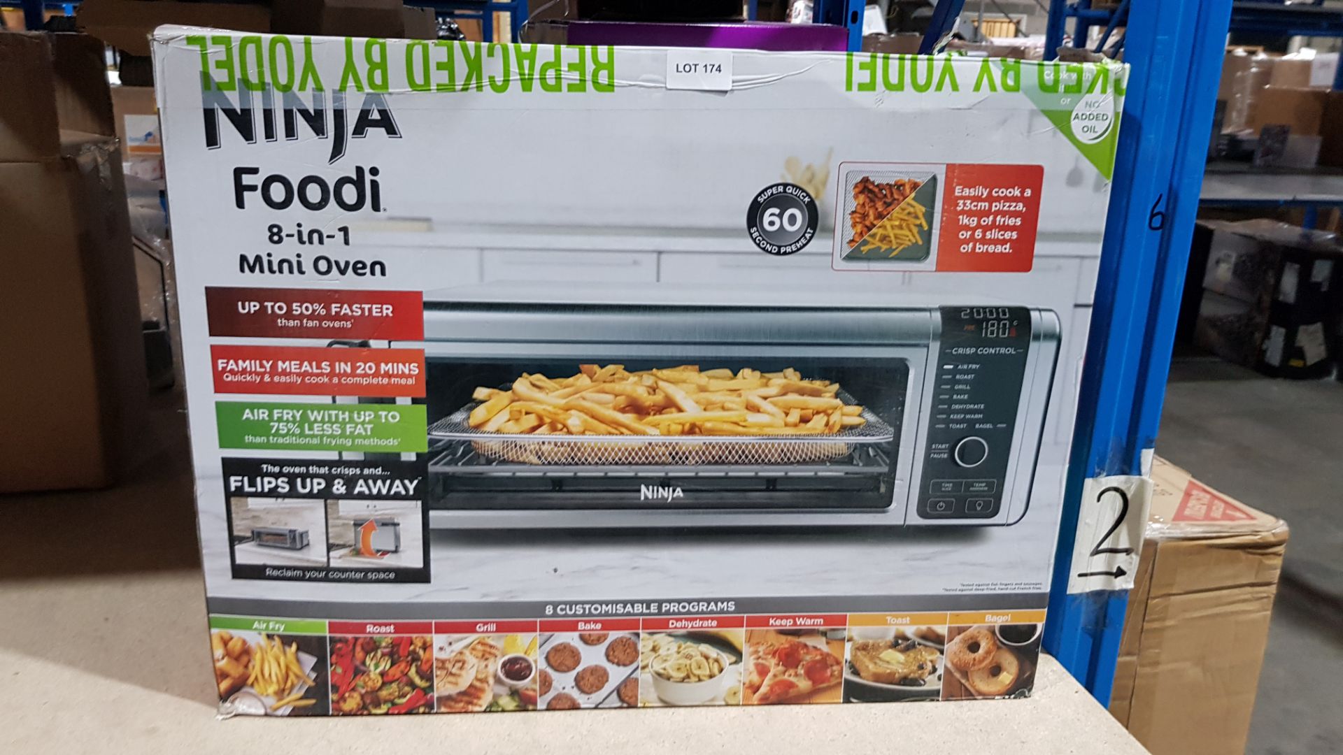 (R5I) Household. 1 X Ninja Foodi 8 In 1 Mini Oven - Image 2 of 2